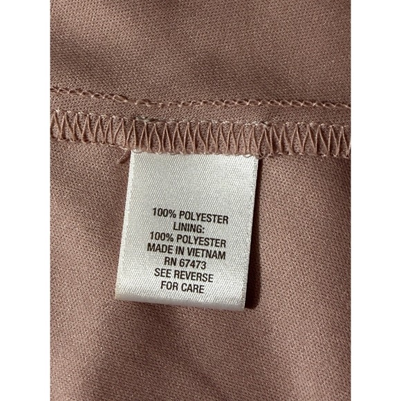 Women's Dress, Size 10, Black Floral Lace Fit and Flare Dress Pink Lining - Picture 8 of 9